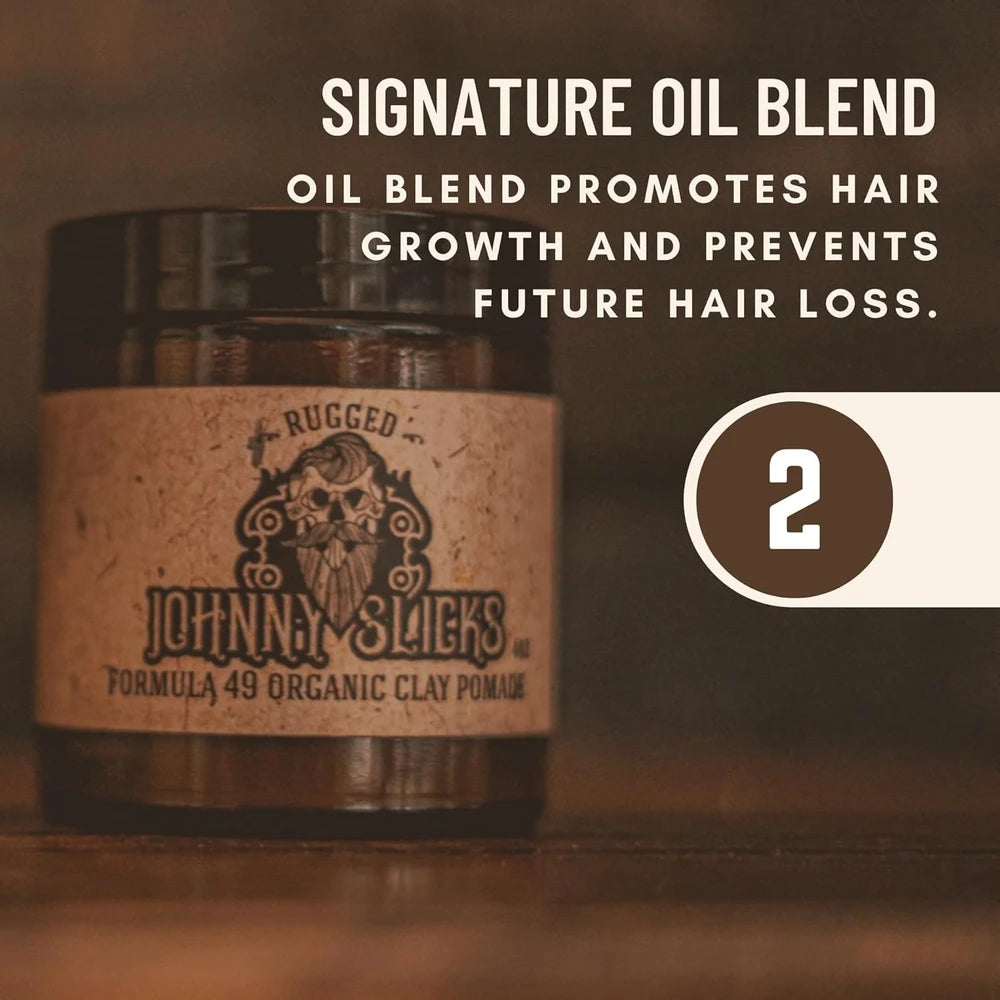 Johnny Slicks Organic Clay Pomade