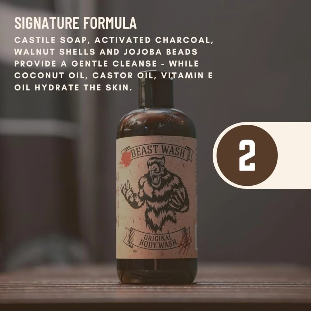 Johnny Slicks Charcoal Body Wash